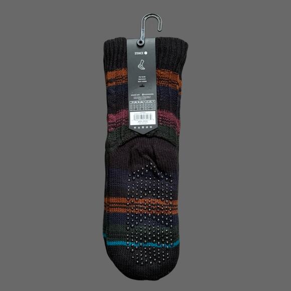 Stance Unisex Toasted Slipper Crew Socks Black Stripe A549D21TOA-BLK Medium NWT - Picture 4 of 8